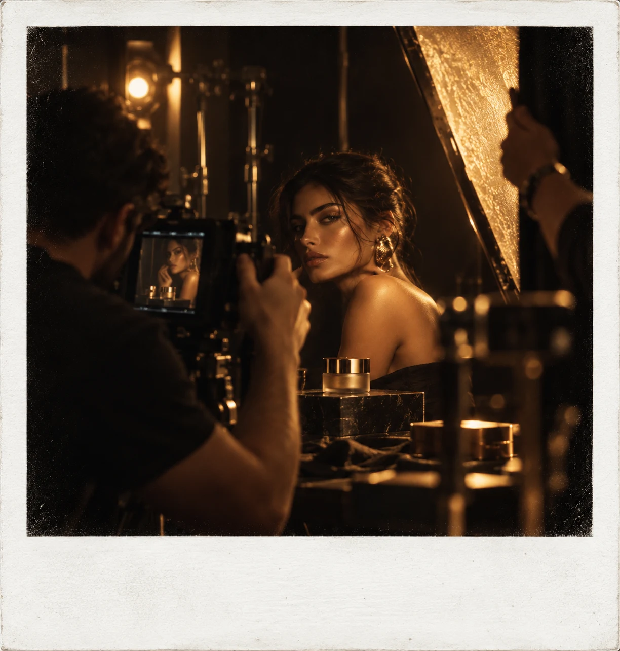 Behind-the-scenes on set
