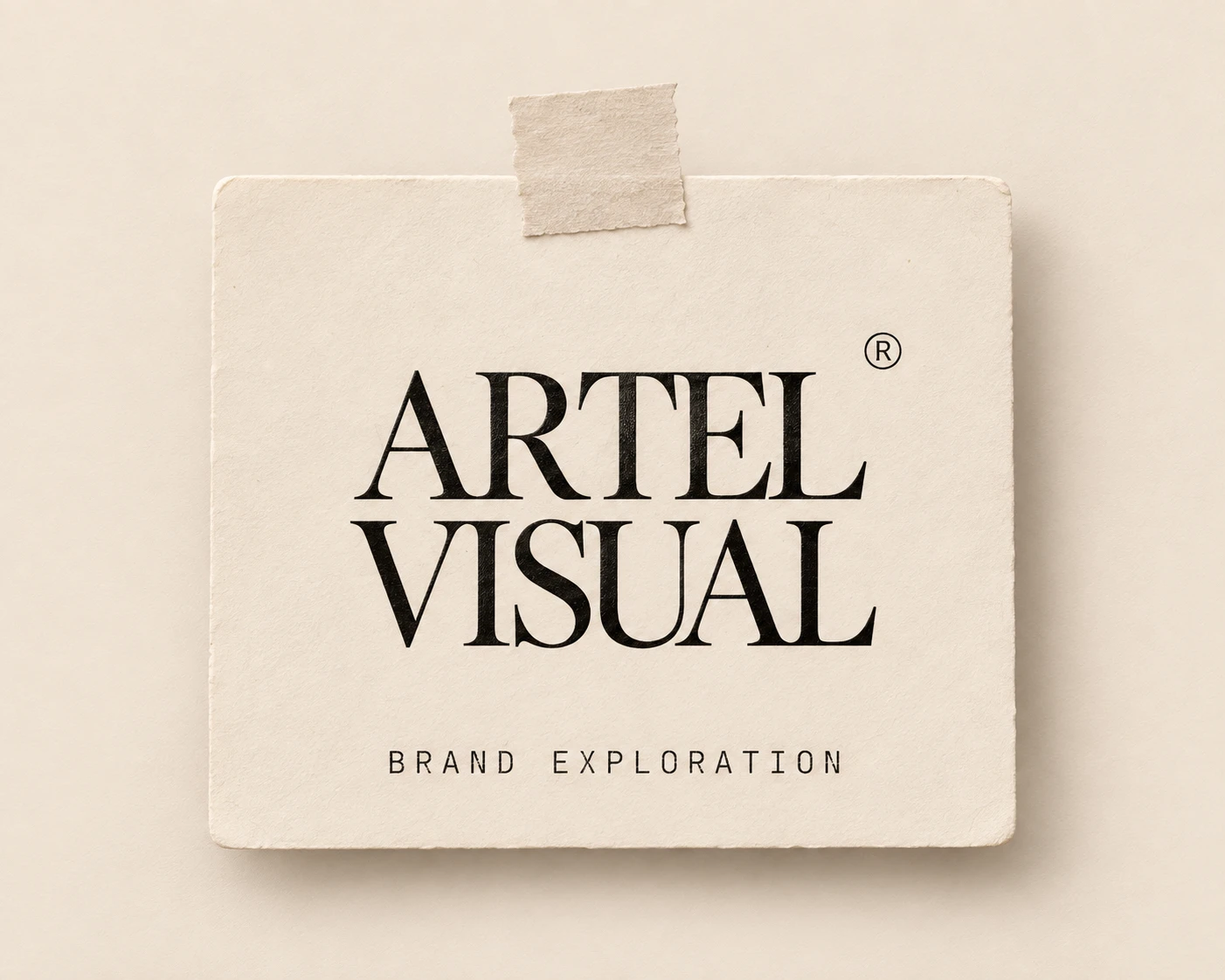 Brand Exploration — Artel Visual wordmark